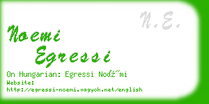 noemi egressi business card